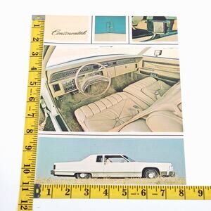 1975 Lincoln Continental Land Yacht 8" x 11" Print Ad Road Test Magazine